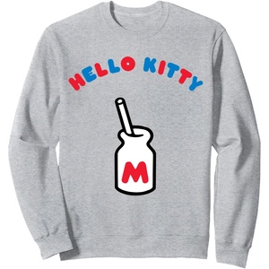 image:imageHello Kitty Retro Milk Bottle Sweatshirt SweatshirtHeather Grey