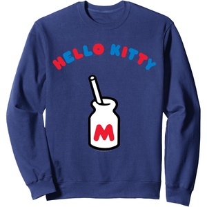 image:imageHello Kitty Retro Milk Bottle Sweatshirt SweatshirtNavy Blue