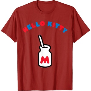 image:imageHello Kitty Retro Milk Bottle Tee Shirt TShirtCranberry Red