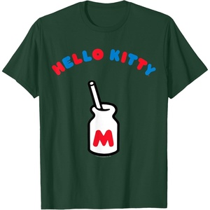 image:imageHello Kitty Retro Milk Bottle Tee Shirt TShirtDark Green