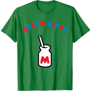 image:imageHello Kitty Retro Milk Bottle Tee Shirt TShirtKelly Green