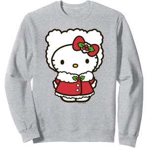 image:imageHello Kitty Snow Bunny Christmas Sweater SweatshirtHeather Grey