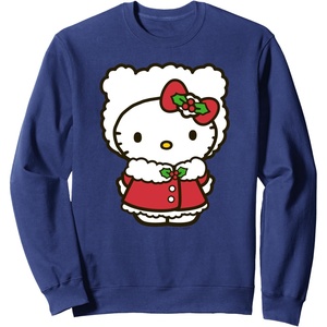 image:imageHello Kitty Snow Bunny Christmas Sweater SweatshirtNavy Blue