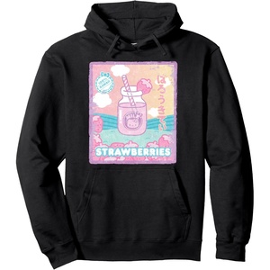 image:imageHello Kitty Strawberry Milk Bottle Pullover HoodieBlack