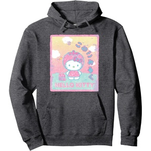 image:imageHello Kitty Strawberry Milk Pullover HoodieDark Heather Grey