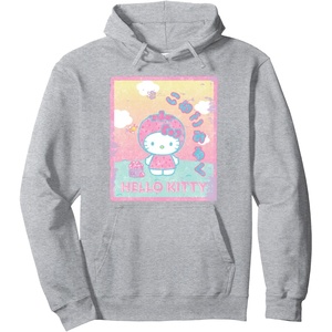 image:imageHello Kitty Strawberry Milk Pullover HoodieHeather Grey