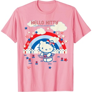image:imageHello Kitty Summertime Americana Tee Shirt TShirtPink