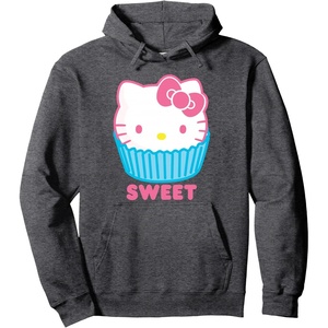 image:imageHello Kitty Sweet Cupcake Pullover HoodieDark Heather Grey