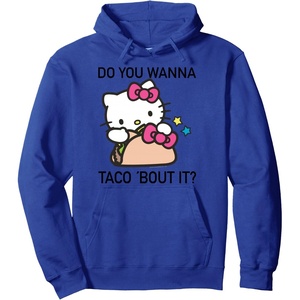 image:imageHello Kitty Taco Bout It Hoodie Pullover HoodieRoyal Blue