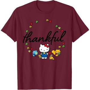 image:imageHello Kitty Thanksgiving Tee Shirt TShirtBurgundy