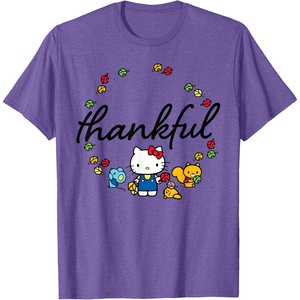 image:imageHello Kitty Thanksgiving Tee Shirt TShirtPurple Heather