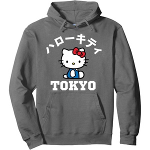 image:imageHello Kitty Tokyo Logo Hoodie Pullover HoodieAsphalt Grey