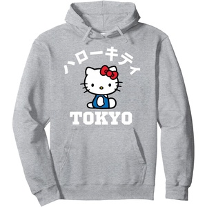 image:imageHello Kitty Tokyo Logo Hoodie Pullover HoodieHeather Grey