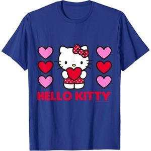 image:imageHello Kitty Valentine Hearts Shirt TShirtRoyal Blue