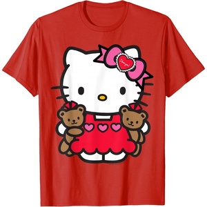 image:imageHello Kitty Valentine Teddy Bear Tee Shirt TShirtRed