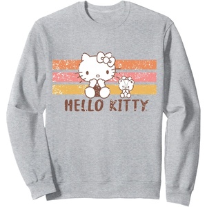 image:imageHello Kitty Vintage Stripes SweatshirtHeather Grey