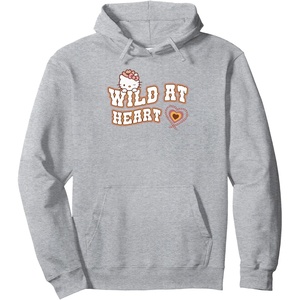 image:imageHello Kitty Wild At Heart Pullover HoodieHeather Grey