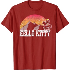 image:imageHello Kitty Wild West Tee Shirt TShirtCranberry Red