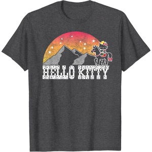 image:imageHello Kitty Wild West Tee Shirt TShirtDark Heather Grey