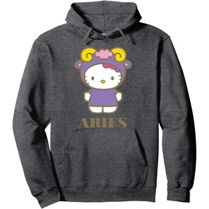 image:imageHello Kitty Zodiac Aries Pullover HoodieDark Heather Grey