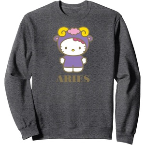 image:imageHello Kitty Zodiac Aries SweatshirtDark Heather Grey