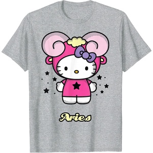 image:imageHello Kitty Zodiac Aries Tee Shirt TShirtHeather Grey