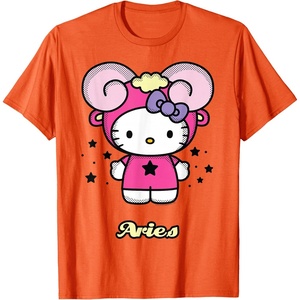 image:imageHello Kitty Zodiac Aries Tee Shirt TShirtOrange