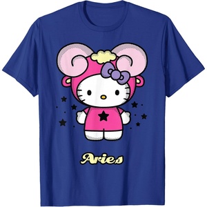 image:imageHello Kitty Zodiac Aries Tee Shirt TShirtRoyal Blue