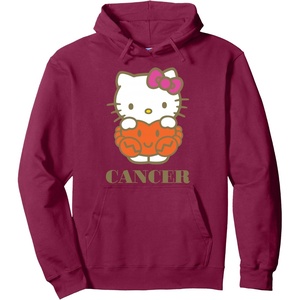 image:imageHello Kitty Zodiac Cancer Pullover HoodieBurgundy