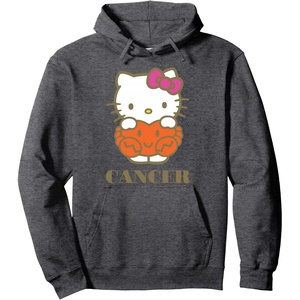 image:imageHello Kitty Zodiac Cancer Pullover HoodieDark Heather Grey