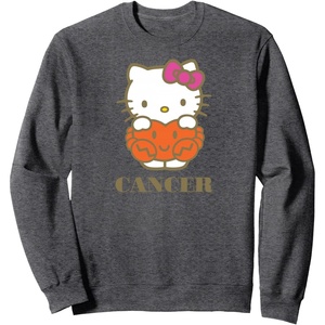 image:imageHello Kitty Zodiac Cancer SweatshirtDark Heather Grey