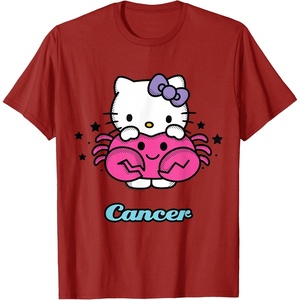 image:imageHello Kitty Zodiac Cancer Tee Shirt TShirtCranberry Red