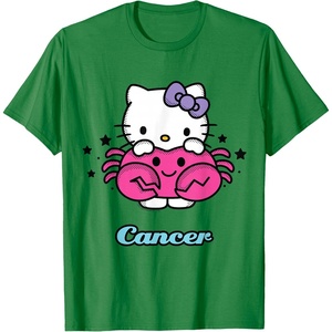 image:imageHello Kitty Zodiac Cancer Tee Shirt TShirtKelly Green