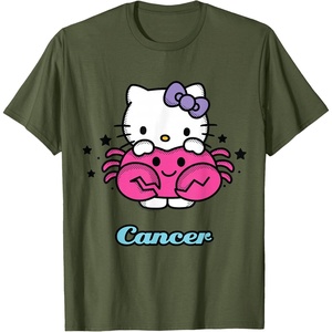 image:imageHello Kitty Zodiac Cancer Tee Shirt TShirtOlive Green
