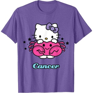 image:imageHello Kitty Zodiac Cancer Tee Shirt TShirtPurple Heather