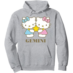image:imageHello Kitty Zodiac Gemini Pullover HoodieHeather Grey