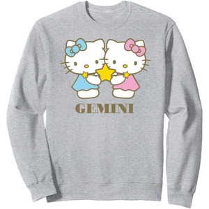 image:imageHello Kitty Zodiac Gemini SweatshirtHeather Grey