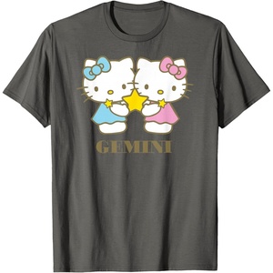 image:imageHello Kitty Zodiac Gemini TShirtAsphalt Grey