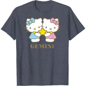 image:imageHello Kitty Zodiac Gemini TShirtHeather Blue
