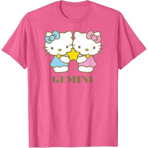 image:imageHello Kitty Zodiac Gemini TShirtPink Heather