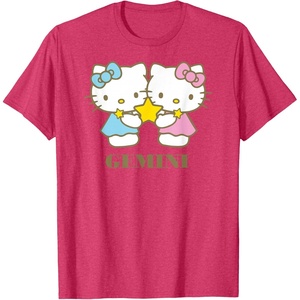 image:imageHello Kitty Zodiac Gemini TShirtRed Heather