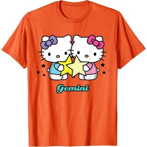 image:imageHello Kitty Zodiac Gemini Tee Shirt TShirtOrange