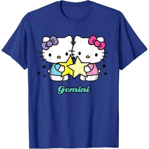 image:imageHello Kitty Zodiac Gemini Tee Shirt TShirtRoyal Blue