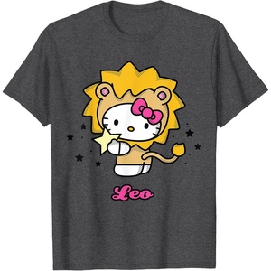 image:imageHello Kitty Zodiac Leo Tee Shirt TShirtDark Heather Grey