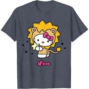 image:imageHello Kitty Zodiac Leo Tee Shirt TShirtHeather Blue