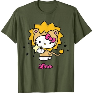 image:imageHello Kitty Zodiac Leo Tee Shirt TShirtOlive Green