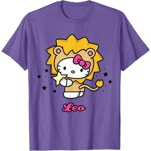 image:imageHello Kitty Zodiac Leo Tee Shirt TShirtPurple Heather