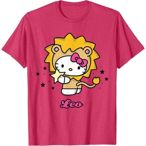 image:imageHello Kitty Zodiac Leo Tee Shirt TShirtRed Heather