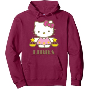 image:imageHello Kitty Zodiac Libra Pullover HoodieBurgundy