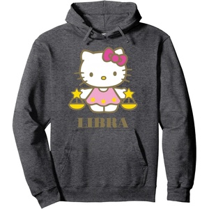 image:imageHello Kitty Zodiac Libra Pullover HoodieDark Heather Grey